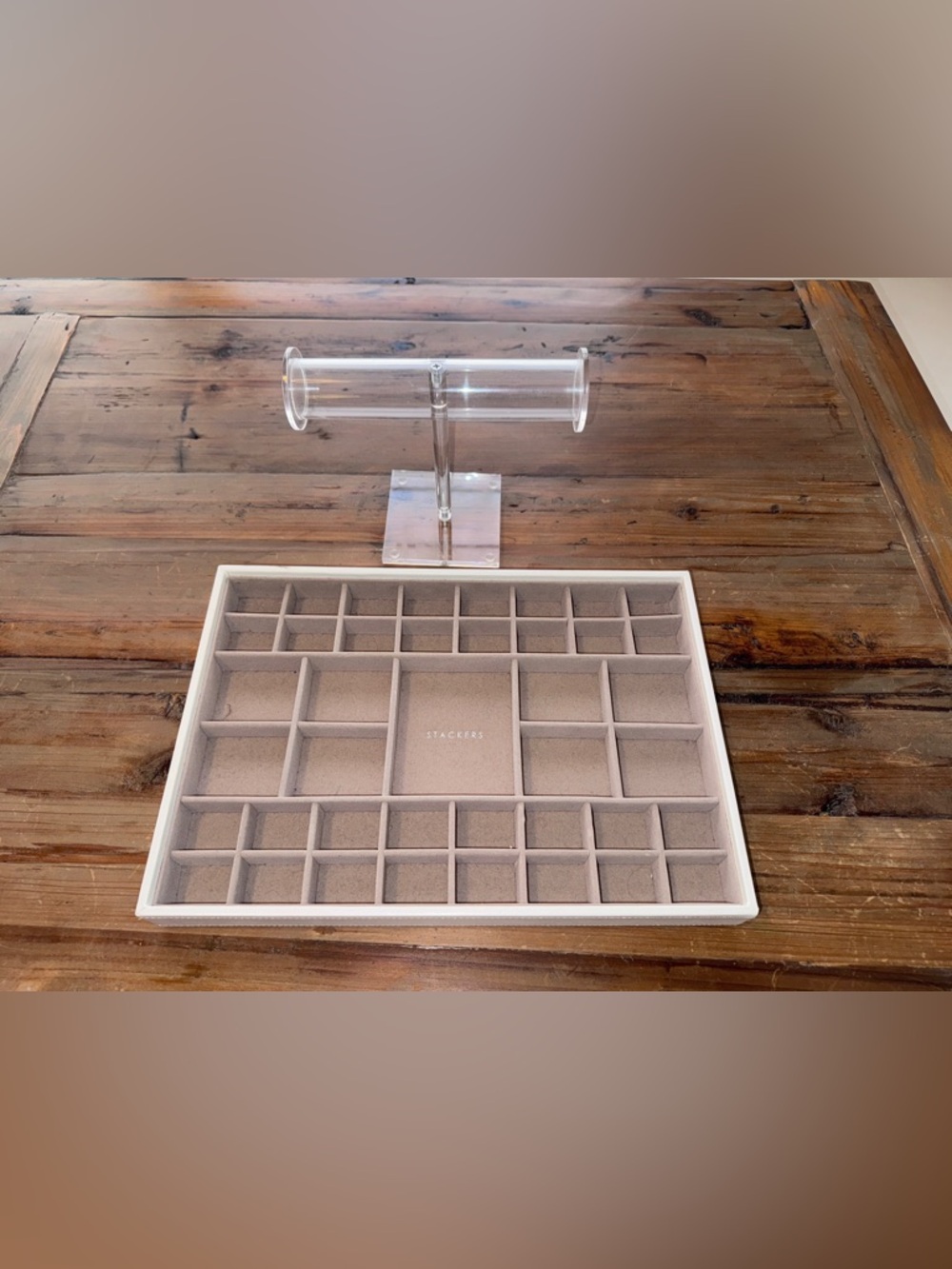 The Container Store Stackers Jewelry Tray & and bracelet holder - Picture 2 of 3